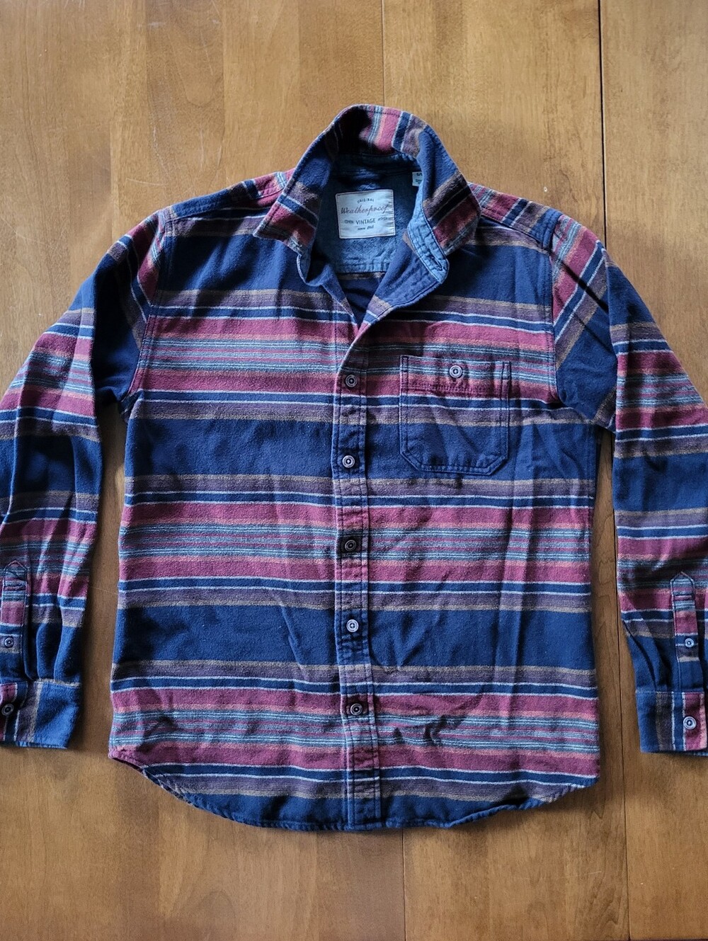 Weatherproof - Stripped Flannel Shirt - Size SMALL